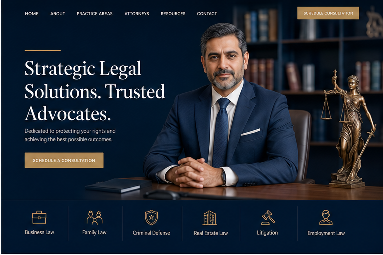 Law Firm website design preview